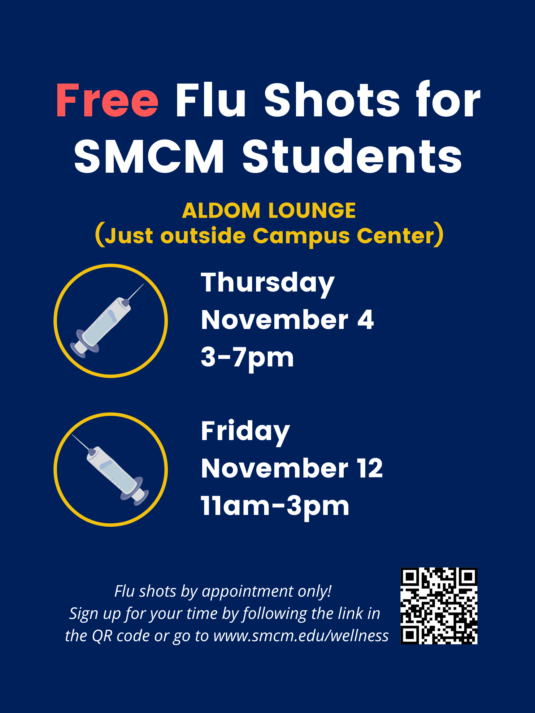 FREE Flu Shots for SMCM Students St. Marys College of Maryland